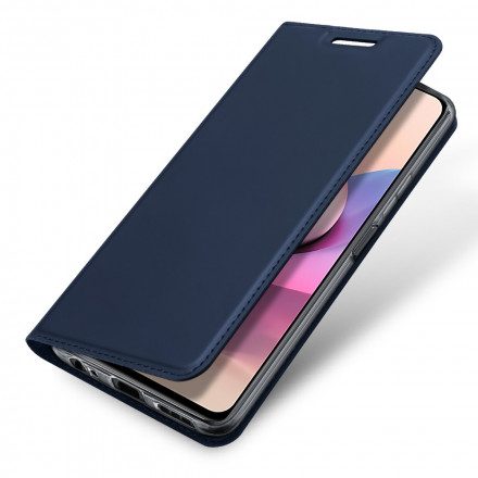 Folio-fodral För Xiaomi Redmi Note 10 / 10S Läderfodral Dux Ducis Pro Skin