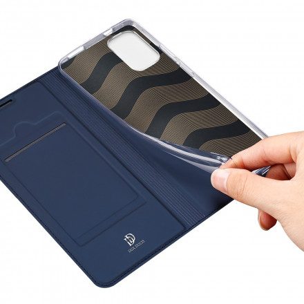 Folio-fodral För Xiaomi Redmi Note 10 / 10S Läderfodral Dux Ducis Pro Skin