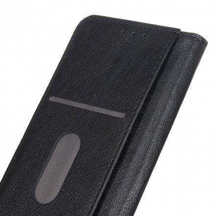 Folio-fodral För Xiaomi Redmi Note 10 / 10S Läderfodral Litchi Split Läder