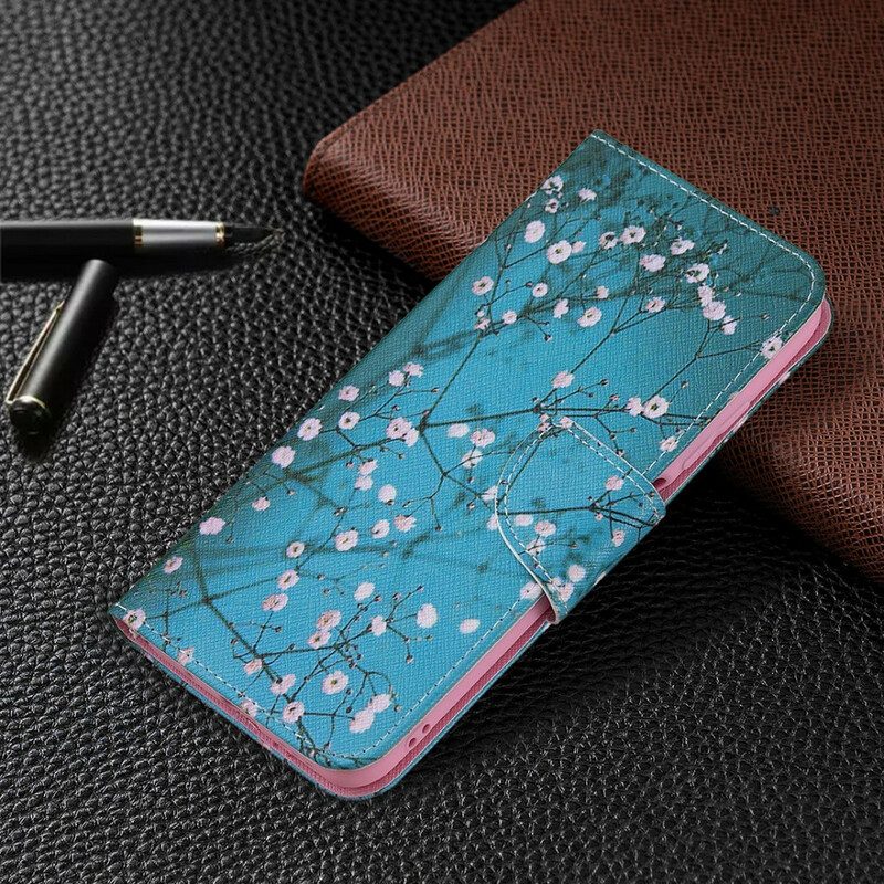 Folio-fodral För Xiaomi Redmi Note 10 5G / Poco M3 Pro 5G Blommande Träd
