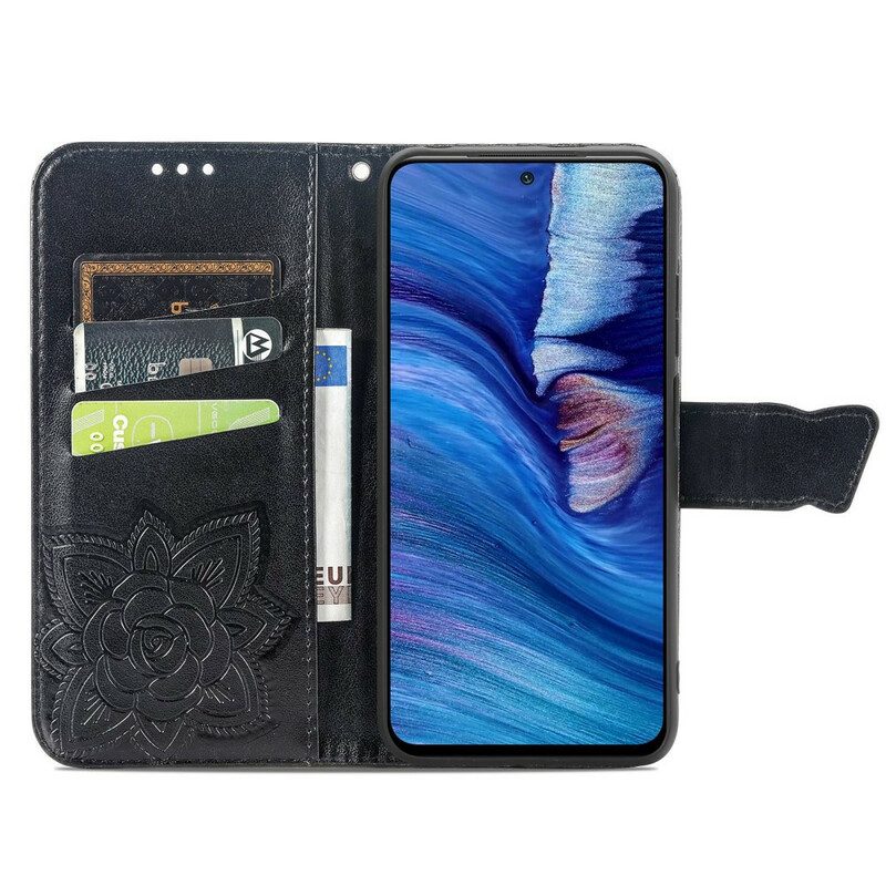 Folio-fodral För Xiaomi Redmi Note 10 5G / Poco M3 Pro 5G Halvfjäril