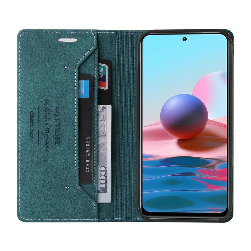 Folio-fodral För Xiaomi Redmi Note 10 5G / Poco M3 Pro 5G Läderfodral Faux Läder Gq.utrobe