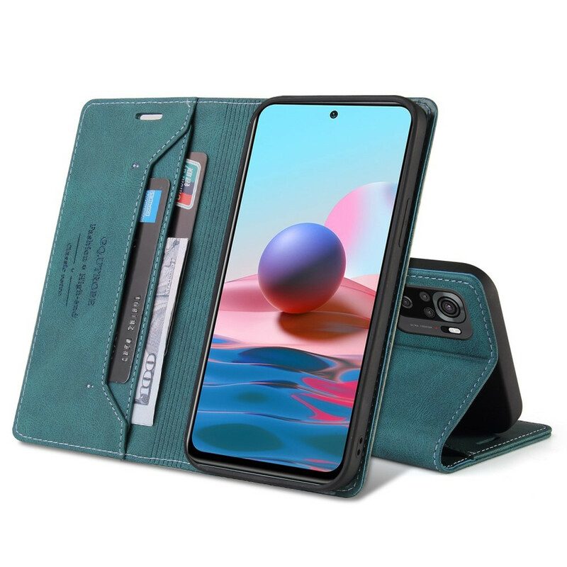 Folio-fodral För Xiaomi Redmi Note 10 5G / Poco M3 Pro 5G Läderfodral Faux Läder Gq.utrobe