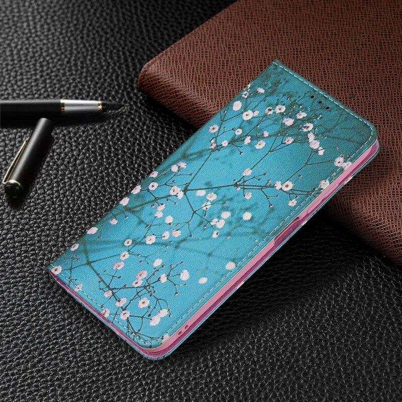 Folio-fodral För Xiaomi Redmi Note 10 5G / Poco M3 Pro 5G Läderfodral Grenar