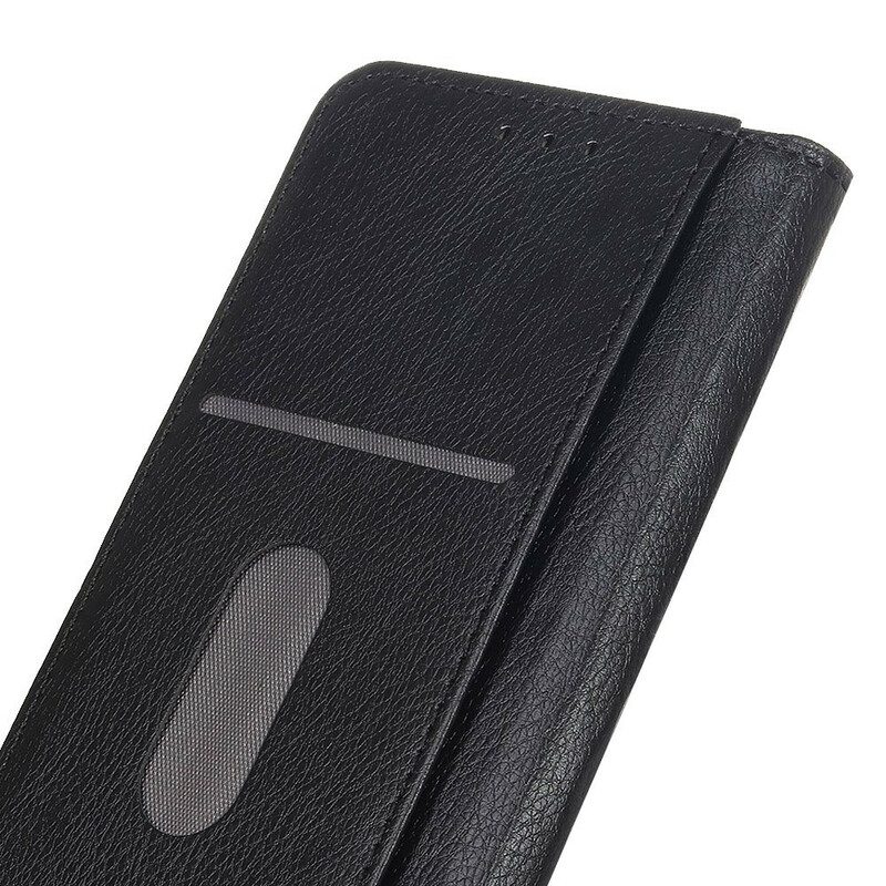 Folio-fodral För Xiaomi Redmi Note 10 5G / Poco M3 Pro 5G Läderfodral Texturerat Litchi Split Läder