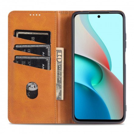 Folio-fodral För Xiaomi Redmi Note 10 Pro Läderfodral Azns Läderstil