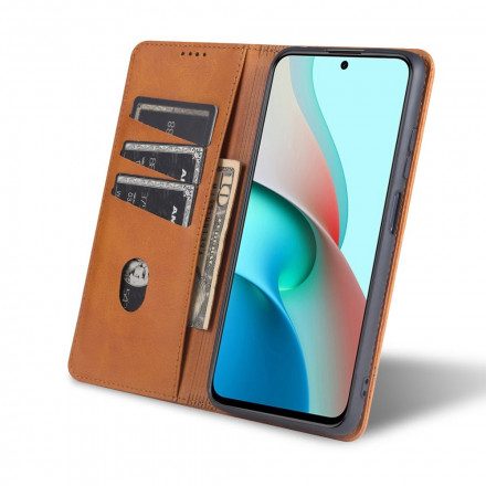 Folio-fodral För Xiaomi Redmi Note 10 Pro Läderfodral Azns Läderstil