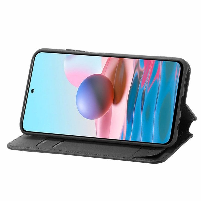 Folio-fodral För Xiaomi Redmi Note 10 Pro Läderfodral Caseneo Rfid-design