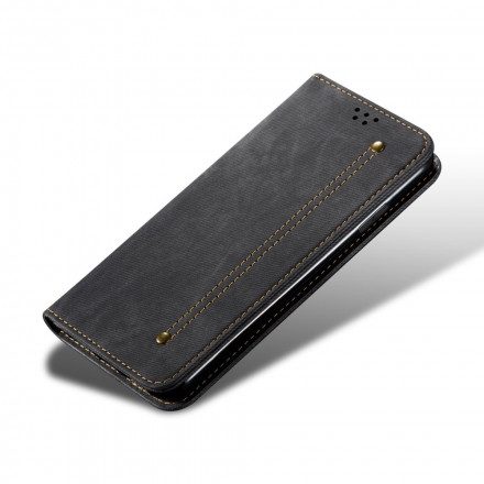 Folio-fodral För Xiaomi Redmi Note 10 Pro Läderfodral Denimtyg