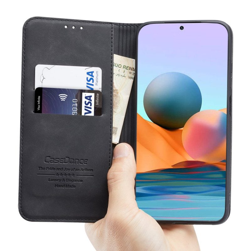 Folio-fodral För Xiaomi Redmi Note 10 Pro Läderfodral Faux Leather Casedance