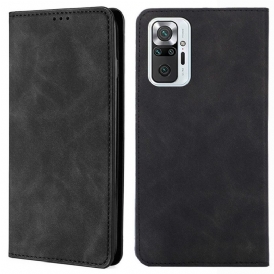 Folio-fodral För Xiaomi Redmi Note 10 Pro Läderfodral Skin-touch Classic