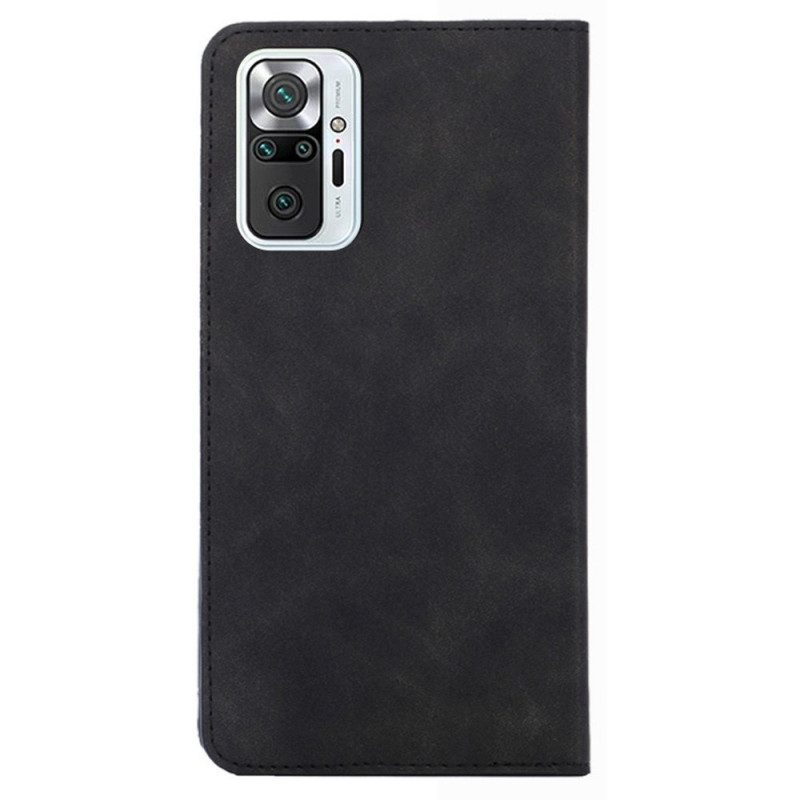 Folio-fodral För Xiaomi Redmi Note 10 Pro Läderfodral Skin-touch Classic