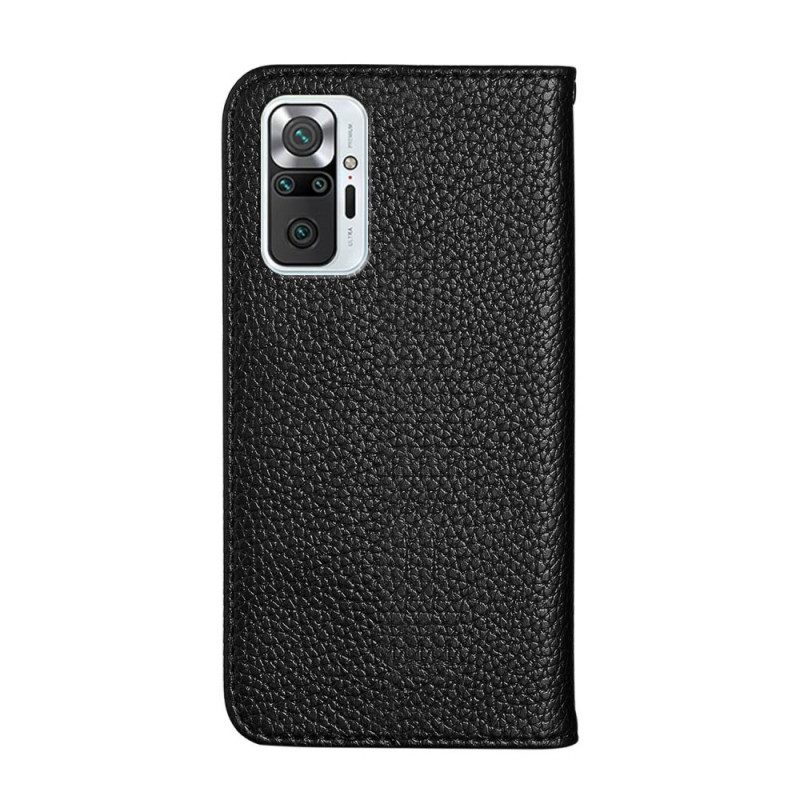 Folio-fodral För Xiaomi Redmi Note 10 Pro Läderfodral Ultra Chic Litchi Konstläder