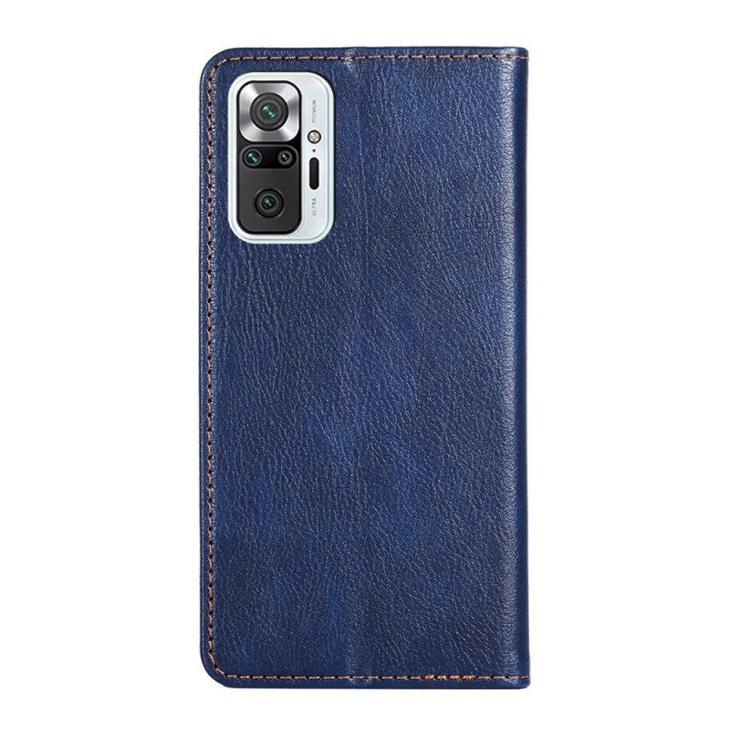 Folio-fodral För Xiaomi Redmi Note 10 Pro Läderfodral Vintage Läderstil