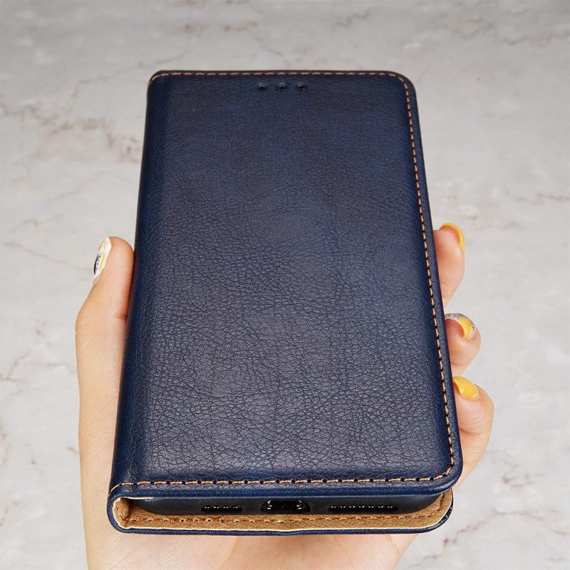 Folio-fodral För Xiaomi Redmi Note 10 Pro Läderfodral Vintage Läderstil