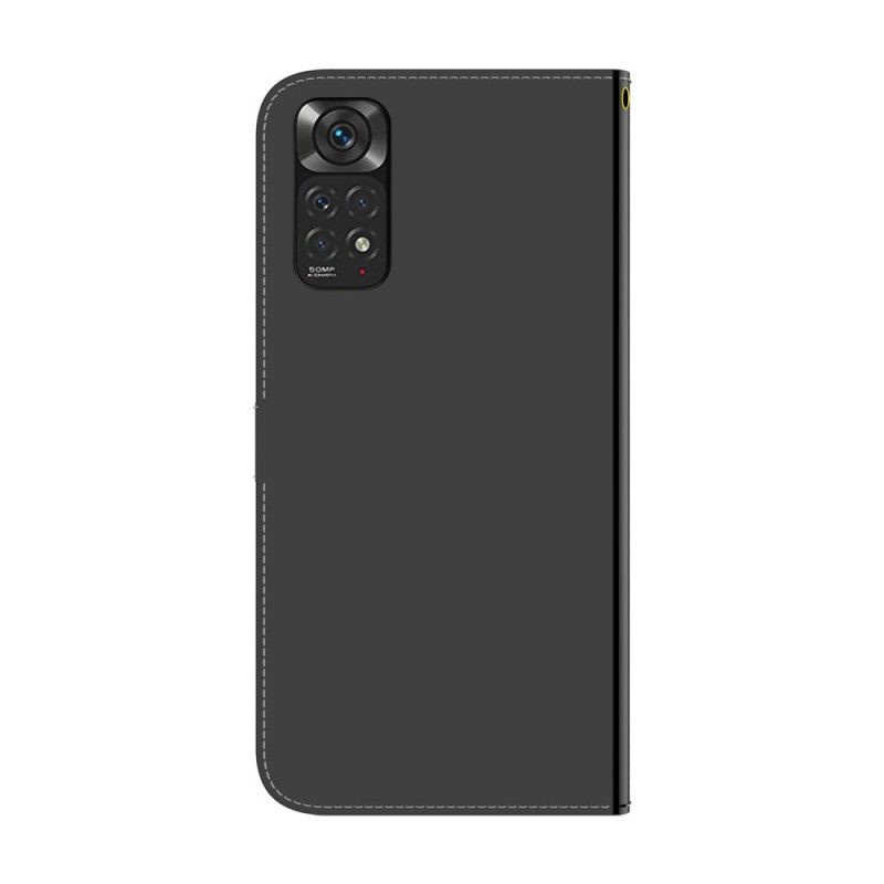 Folio-fodral För Xiaomi Redmi Note 11 / 11S Konstläderspegel