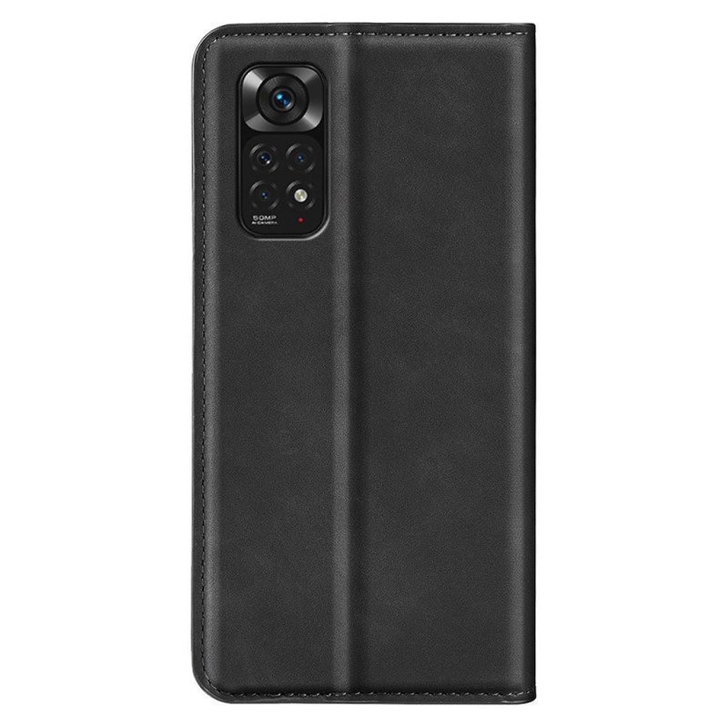 Folio-fodral För Xiaomi Redmi Note 11 / 11S Läderfodral Lädereffekt