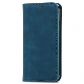 Folio-fodral För Xiaomi Redmi Note 11 / 11S Läderfodral Vintage Lädereffekt
