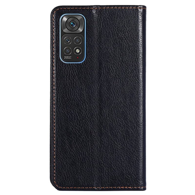 Folio-fodral För Xiaomi Redmi Note 11 / 11S Läderfodral Vintage Läderstil