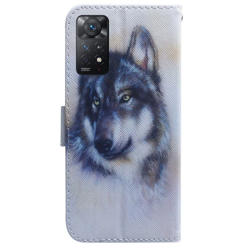 Folio-fodral För Xiaomi Redmi Note 11 Pro 4G / 5G Canine Gaze