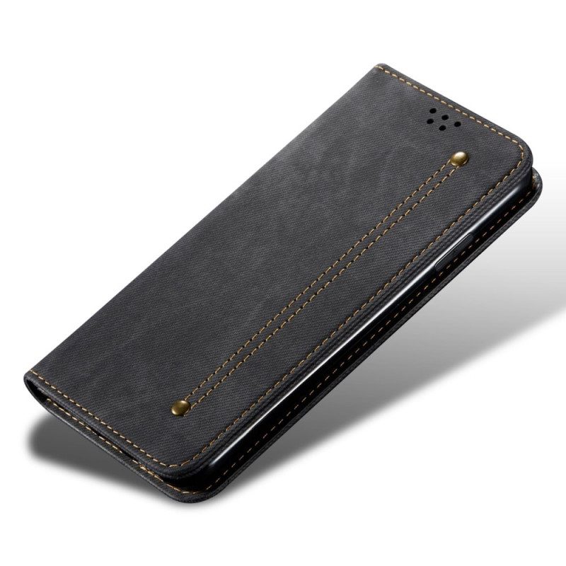 Folio-fodral För Xiaomi Redmi Note 11 Pro 4G / 5G Läderfodral Denimtyg