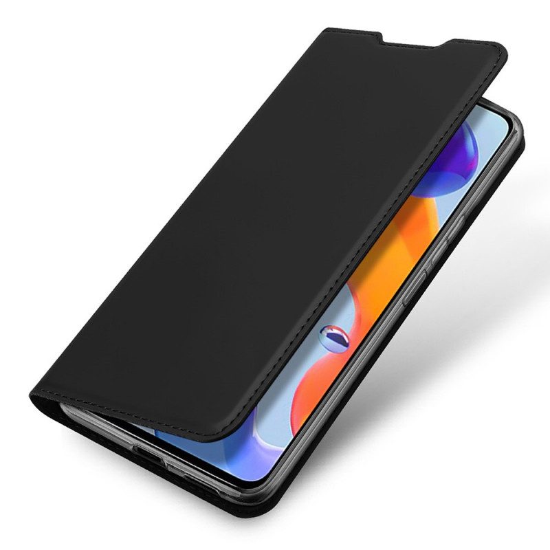 Folio-fodral För Xiaomi Redmi Note 11 Pro 4G / 5G Läderfodral Dux Ducis Pro Skin