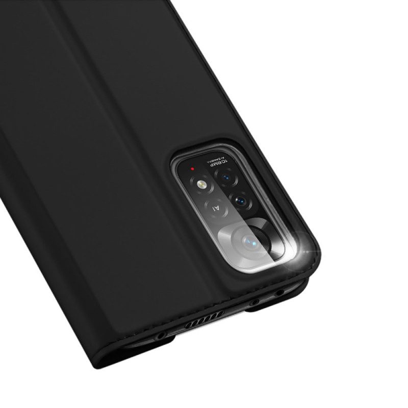 Folio-fodral För Xiaomi Redmi Note 11 Pro 4G / 5G Läderfodral Dux Ducis Pro Skin