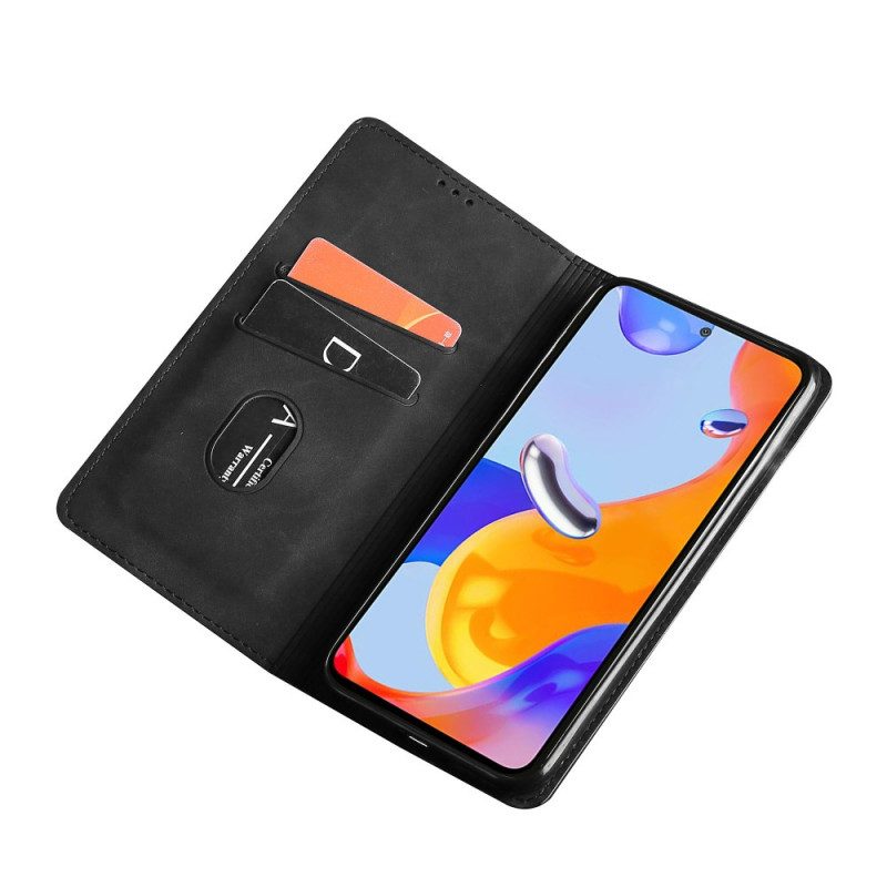 Folio-fodral För Xiaomi Redmi Note 11 Pro 4G / 5G Läderfodral Skin-touch Design