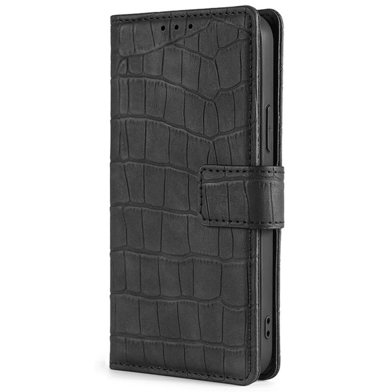 Folio-fodral För Xiaomi Redmi Note 11 Pro 4G / 5G Skin-touch Krokodil