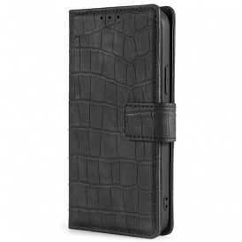 Folio-fodral För Xiaomi Redmi Note 11 Pro 4G / 5G Skin-touch Krokodil