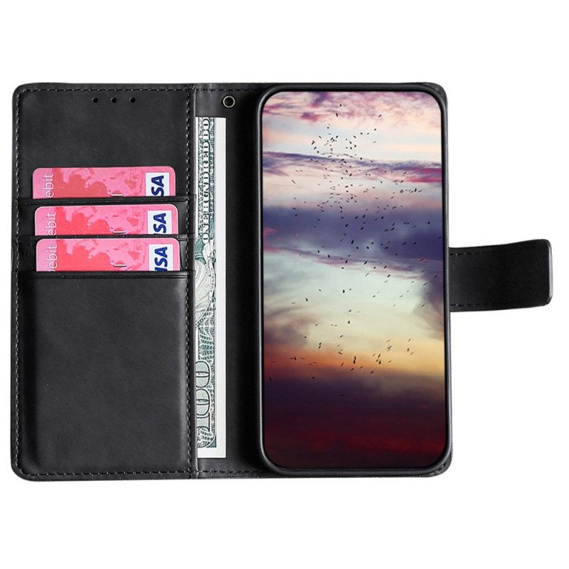 Folio-fodral För Xiaomi Redmi Note 11 Pro 4G / 5G Skin-touch Krokodil