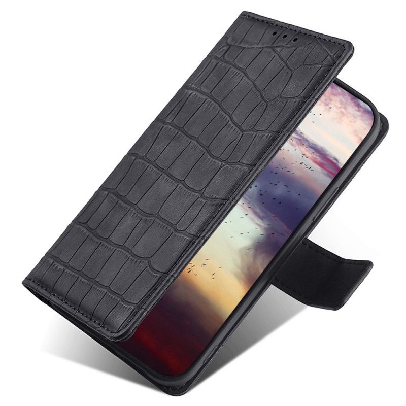 Folio-fodral För Xiaomi Redmi Note 11 Pro 4G / 5G Skin-touch Krokodil