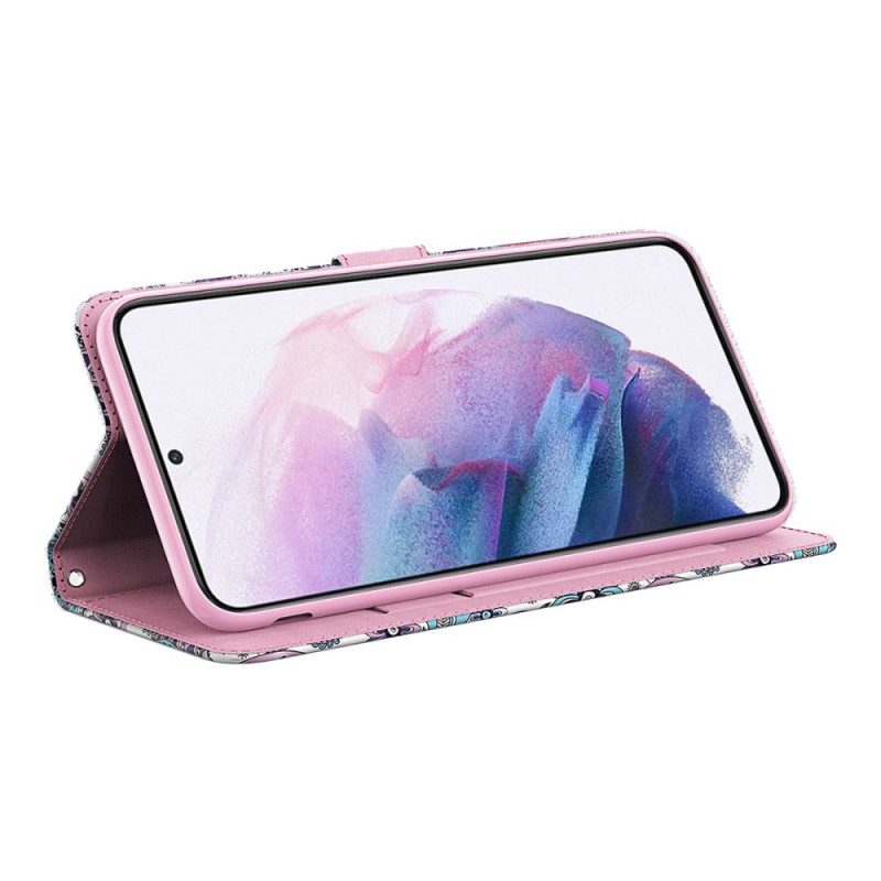 Folio-fodral För Xiaomi Redmi Note 11 Pro Plus 5G Blommor 3d-mönster