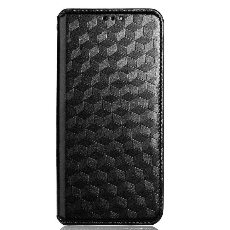 Folio-fodral För Xiaomi Redmi Note 11 Pro Plus 5G Läderfodral 3d Texture Lädereffekt