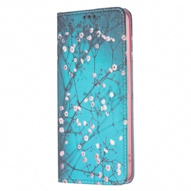 Folio-fodral För Xiaomi Redmi Note 11 Pro Plus 5G Läderfodral Blommande Grenar