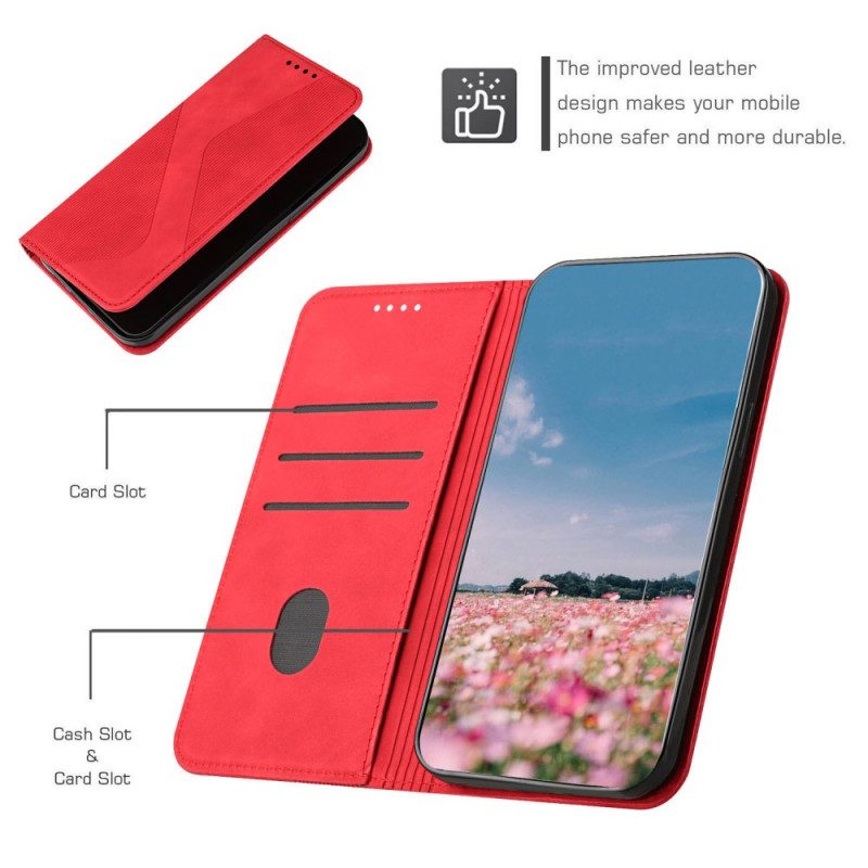 Folio-fodral För Xiaomi Redmi Note 11 Pro Plus 5G Läderfodral S-design Läderstil