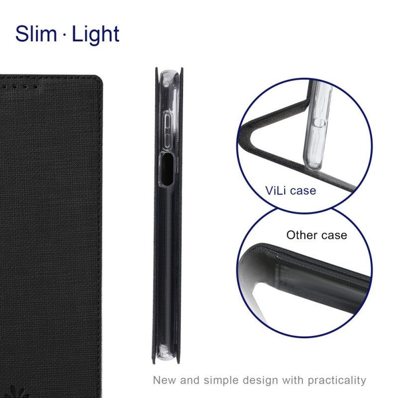 Folio-fodral För Xiaomi Redmi Note 11 Pro Plus 5G Läderfodral Vili Dmx-serien