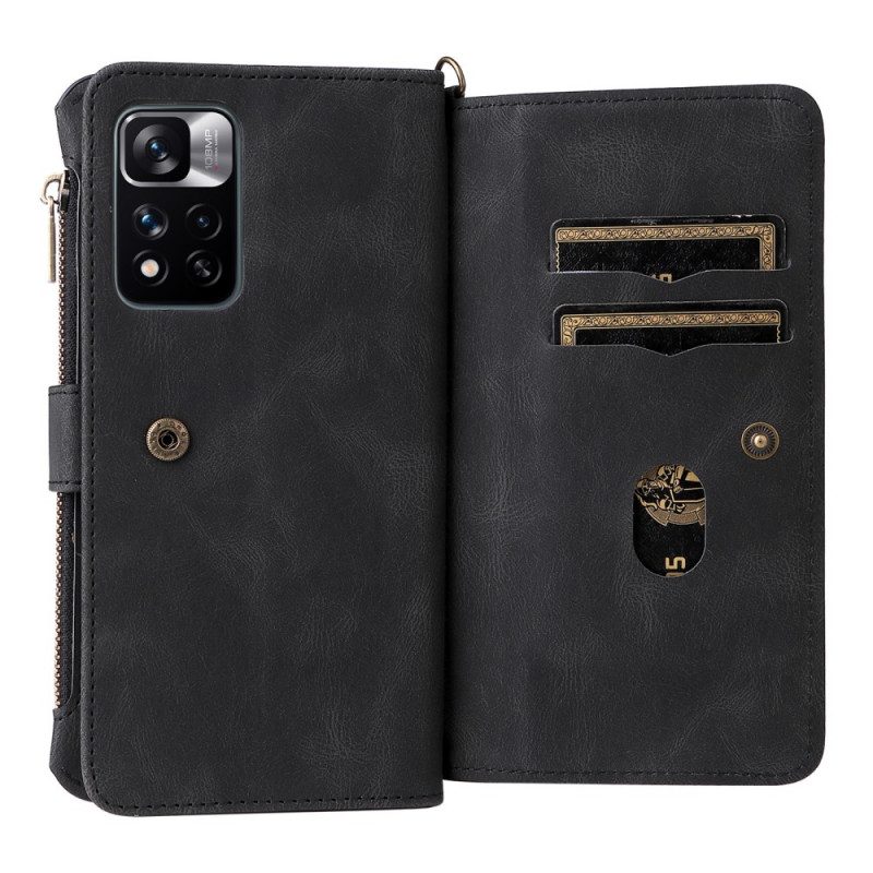 Folio-fodral För Xiaomi Redmi Note 11 Pro Plus 5G Vintage Multifunktionell