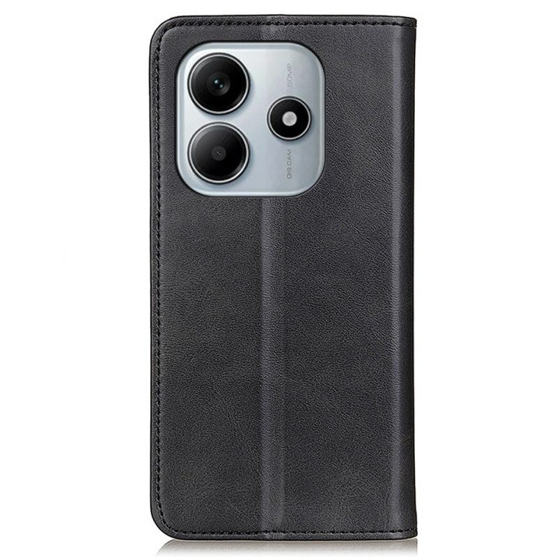 Folio-fodral För Xiaomi Redmi Note 14 4g Läderstruktur
