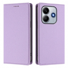Folio-fodral För Xiaomi Redmi Note 14 5g Rfid-blockering Med Lädereffekt