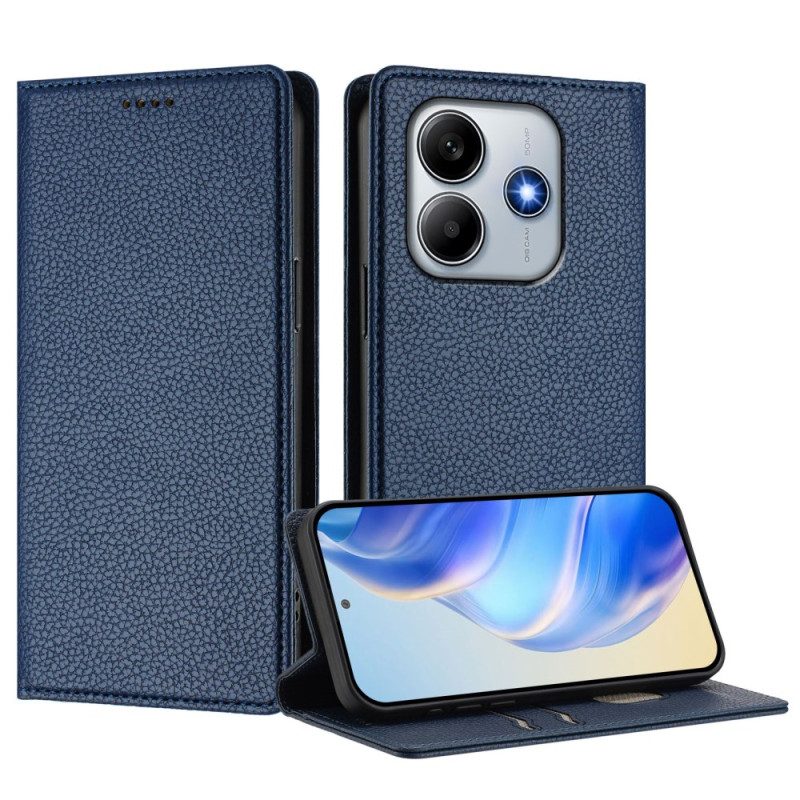 Folio-fodral För Xiaomi Redmi Note 14 5g Rfid-blockering Med Lädereffekt