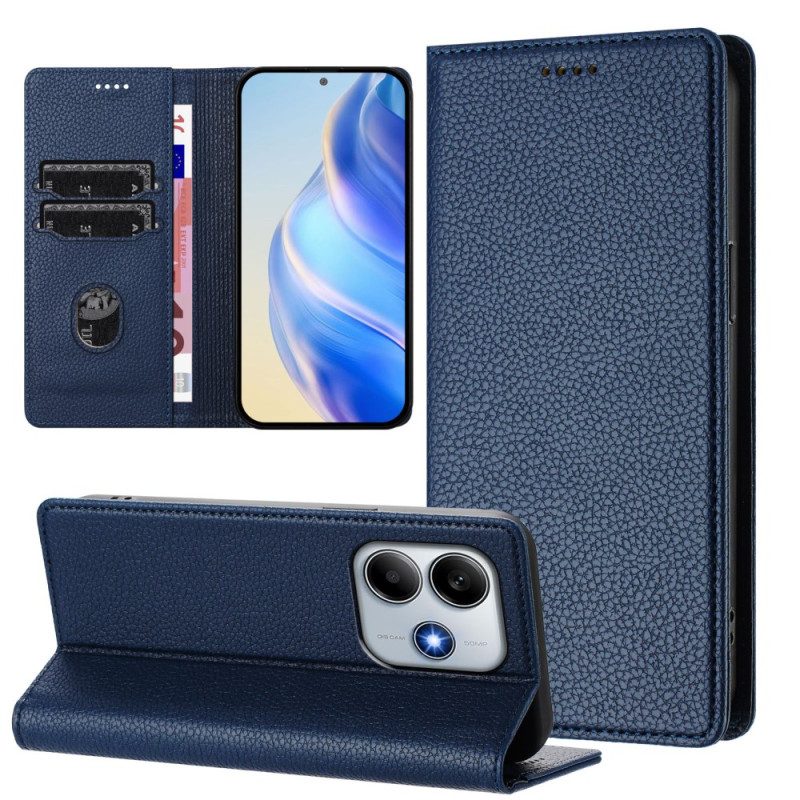 Folio-fodral För Xiaomi Redmi Note 14 5g Rfid-blockering Med Lädereffekt