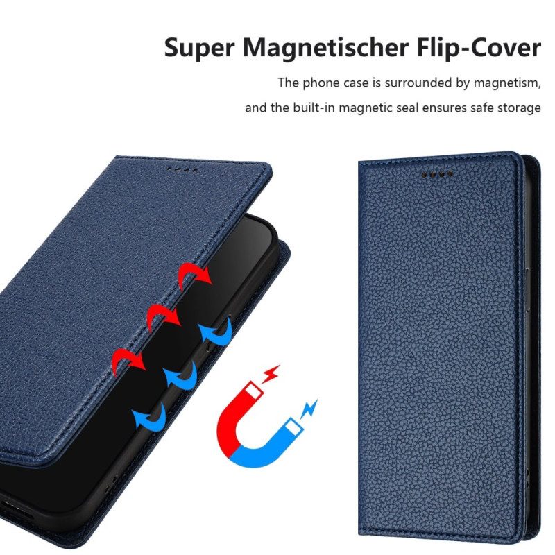 Folio-fodral För Xiaomi Redmi Note 14 Pro 5g Texturerad Rfid