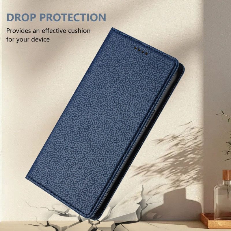 Folio-fodral För Xiaomi Redmi Note 14 Pro 5g Texturerad Rfid
