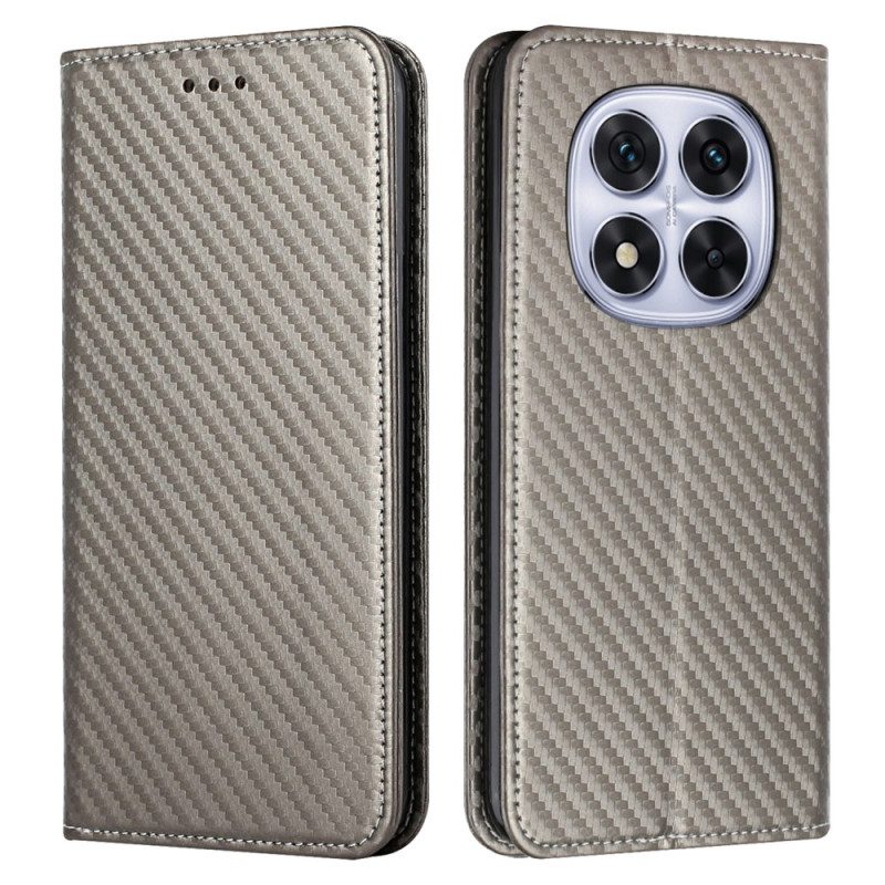 Folio-fodral För Xiaomi Redmi Note 14 Pro Plus 5g Kolfiberrem