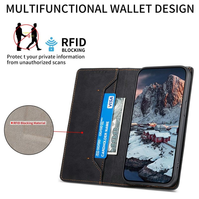 Folio-fodral För Xiaomi Redmi Note 15 Pro Plus 5g Rfid-skydd
