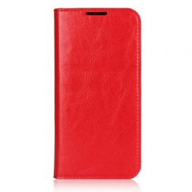 Folio-fodral För Xiaomi Redmi Note 7 Läderfodral Äkta Åldrat Läder
