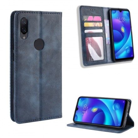 Folio-fodral För Xiaomi Redmi Note 7 Läderfodral Vintage Stiliserad Lädereffekt