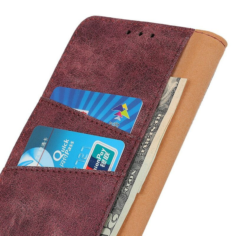 Folio-fodral För Xiaomi Redmi Note 8 Läderfodral Dubbelsidig Magnetisk Flik