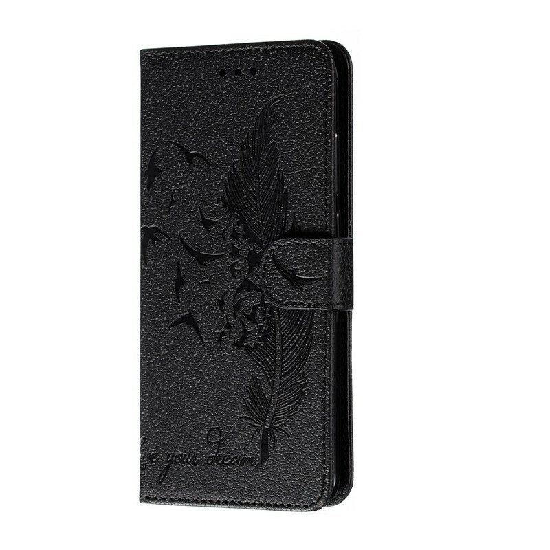 Folio-fodral För Xiaomi Redmi Note 8 Pro Faux Leather Lev Din Dröm